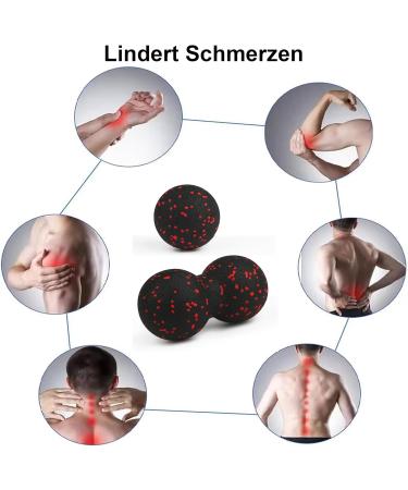 Fascia Roller Set for Deep Tissue Massage & Relief - Includes Massage Ball Peanut Lacrosse Ball and Scooters for Neck Spine & Back Flexibility - Buy Online on GoSupps.com