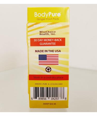 Anti Swelling Ginger Foot Pads | Metatarsal Support & Pain Relief | Herbal Ginger Foot Patches | USA-Made Relief for Pain & Swelling - Buy Online on GoSupps.com