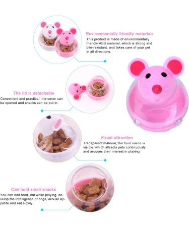 HUOXIG Cat Interactive Toy and Food Dispenser Treat Ball Cat Food Feeder Indoor Outdoor Cat Feeding Toys Transparent Mice Food Tumbler Pet interactive Toy Puzzle Play Toy Kids Toy -2PCS/Set - Buy Online on GoSupps.com