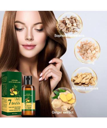  homomdy Lidoria 7 Day Ginger Hair Loss Oil Hair Growth Oil Anti Hair Loss Serum Natural Ginger Hair Growth Germ Serum (2PCS) - Buy Online on GoSupps.com