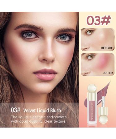Long-Lasting Waterproof Liquid Cheeks Blush Stick - Dewy Finish, Moisturizing & Lightweight (03) - Buy Online on GoSupps.com