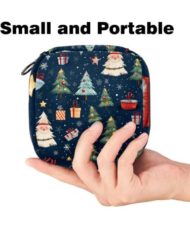 MUOOUM Menstrual Polster Bag - Zipper Women's Flip Bag for Tampons | Christmas Gingerbread Man Design | 1 Count - Buy Online on GoSupps.com