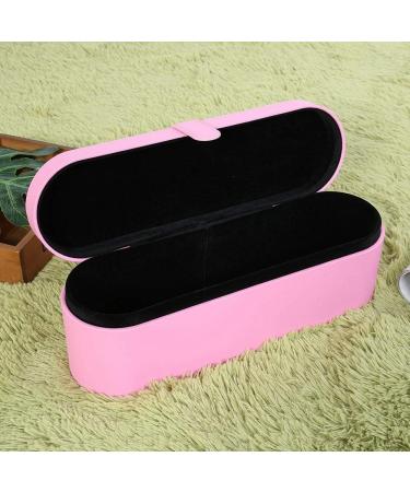 Hair Dryer Case PU Leather Hair Blow Dryer Travel Bag Portable Shockproof Hard Storage Bag Box Styler Water Resistant Storage Organizer Box for Dyson Hair Dryer(Pink) - Buy Online on GoSupps.com