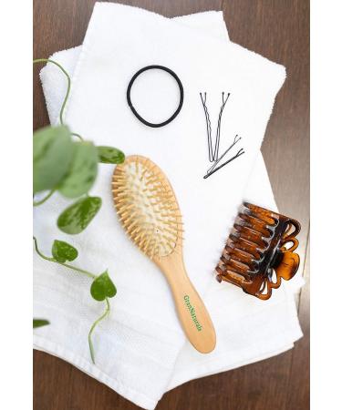 Natural Wooden Bristle Hair Detangler Brush for Purse - Travel Size Detangling Hairbrush for Women, Men & Kids - Wet or Dry Hair - Pocket-Friendly Design - 1 Count - Buy Online on GoSupps.com