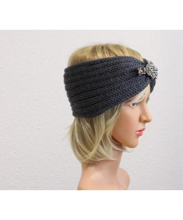 Buy Irisaa Women's Yellow Rhinestone Knitted Headband | Stylish Hairband & Ear Warmer - International Shipping Available - Buy Online on GoSupps.com