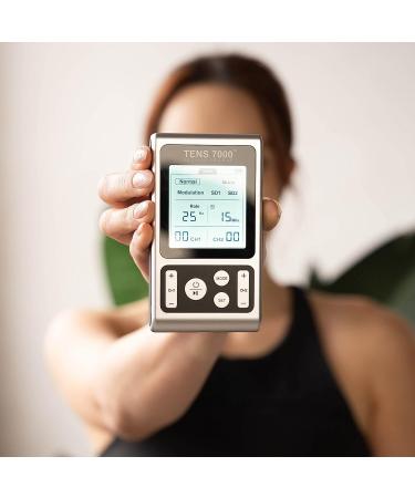 Rechargeable TENS 7000 Muscle Stimulator for Effective Pain Relief - Back, Nerve, Muscle Pain Relief - Buy Online on GoSupps.com