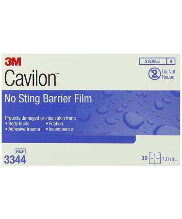 Cavilon No Sting Barrier Film, Wipe, No Alcohol, Sterile, 3344 - Box of 30