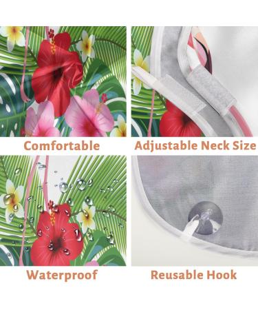 Nice Flowers Flamingo Beard Bib - Waterproof Non-Stick Hair Catcher for Men | Grooming Cloth with Suction Cups - International Shipping Available - Buy Online on GoSupps.com