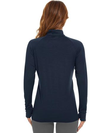 Magcomsen Women's UPF 50+ Lightweight Athletic Jacket with Zipper Pockets - Navy, Medium - Buy Online on GoSupps.com