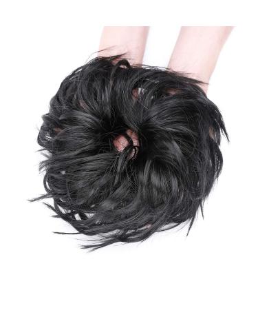 XXL Dark Black Hairpiece Extensions Bun - Updos & Hair Ties for Women | 45g High-Quality Hair Extensions - Buy Online on GoSupps.com