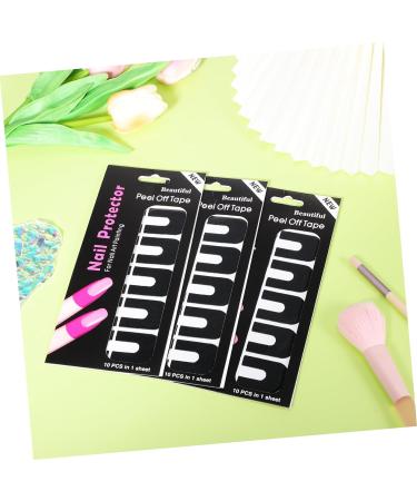 minkissy Nail Protector 100 Sheets manicure s Nail Protectors safety mask tool nail adhesive tape Nail Guards For Painting Nails protective case Protective agent Silica gel 3.00X2.50X0.10CM As Shown - Buy Online on GoSupps.com