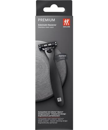 Twilding Men's Razor - Premium Stainless Steel for Perfect Wet Shave with Mach3 Blade - Black - 1 Pack - Buy Online on GoSupps.com