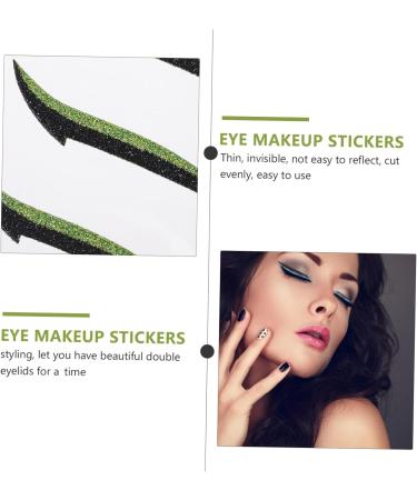  Didiseaon Didiseaon 12 Pairs of Glitter Eyeliner Stickers Invisible Double Eyelid Stickers Cat Eyeliner Stickers Glitter Eyeshadow Stickers - Buy Online on GoSupps.com