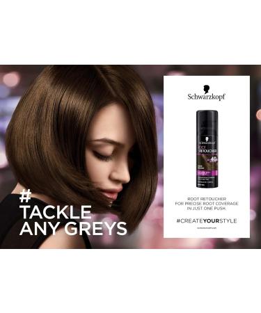 Schwarzkopf Root Retoucher Temporary Hair Colour Spray Powder for Roots Black 120.0g (Pack of 1) - Buy Online on GoSupps.com
