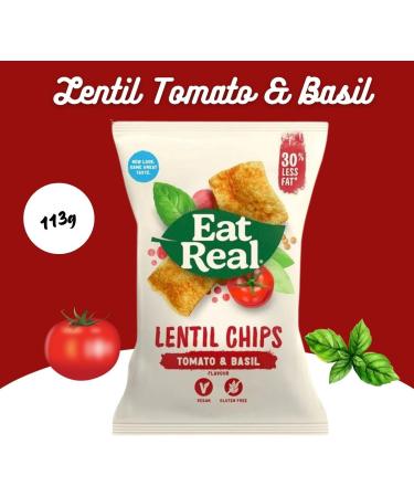 Eat Real Chips Packet Pick N Mix - Choose From 20+ Flavours | Chilli - Lemon Veggie Straws Tomato - Basil Sea Salt Sour Cream & Chive - Pack of 2 1 count (Pack of 2) - Buy Online on GoSupps.com