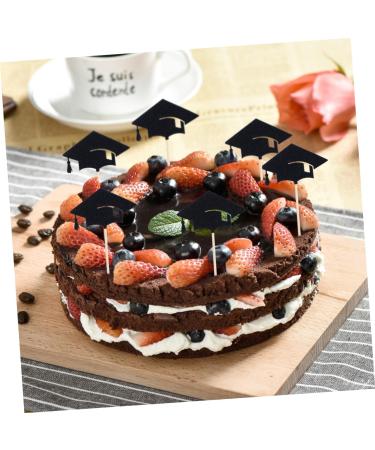 Alipis 18 Pcs Cupcake Topper Graduation Cap Topper Blaclight Party Supplies Blacklig Ken Doll Clothes Graduation Hats DIY Scratch off Cards Noire Cupcakes Graduation Cake Topper Props - Buy Online on GoSupps.com