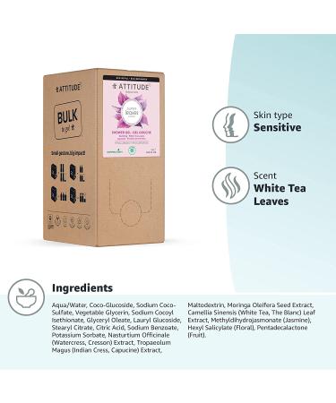 ATTITUDE Body Wash - EWG Verified, Vegan & Cruelty-Free, Plant-Based White Tea, 67.6 Fl Oz - Buy Online on GoSupps.com