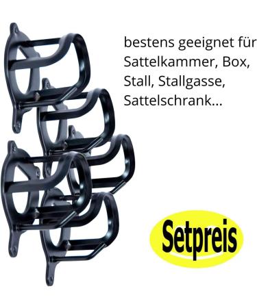 AMKA Metal Bridle Holder - Black | 5 Pack Bridle Hooks for Easy Storage | International Shipping Available - Buy Online on GoSupps.com