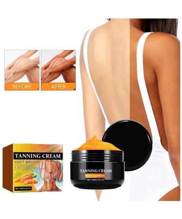 3.38 OZ Intensive Tanning Gel - Natural Tanning Accelerator Cream for Outdoor Sun & Sunbeds | Carrot Sun Tanning Cream - Buy Online on GoSupps.com