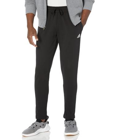 adidas Men's Essentials Single Jersey Tapered Open Hem Pants Medium Black - Buy Online on GoSupps.com