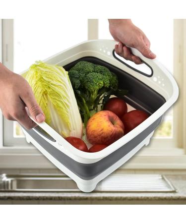 Camping Dish Washing Station - Baby Bottle Wash Basin | Camping Sink Wash Tub Foldable Dish Pan with Handle | Portable Dish Tub | Camp Sink | Wash Basin for Outdoor Activities Camping Hiking RVs  - Buy Online on GoSupps.com