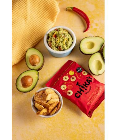 CHIKA'S - Nuts & Plantain Taster Box - 12 x 35g Bags - Smoked Almonds Nut Mix Cashews & Plantains - Buy Online on GoSupps.com