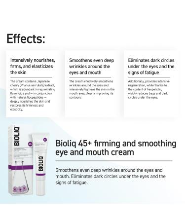 45+ Firming Eye & Mouth Cream | Anti-Aging Reduces Wrinkles & Dark Circles | Cherry Blossom & Hesperidin - 15ml - Buy Online on GoSupps.com