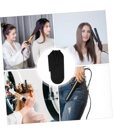 Healeved Curling Iron Storage Bag Curling Iron Case Hair Iron Silicone Bag Silicone Curling Iron Bag Universal Curling Iron Bag Hair Styling Bag Hair Curling Iron Pouch Hair Curler Pouch 29.50X13.50X2.00CM Black - Buy Online on GoSupps.com