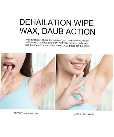 FRCOLOR 600 STK Wax Pencil for Hair Removal - Wooden Nose Hair Wax Tool Wax Bar & Strips Applicator Cream - Buy Online on GoSupps.com