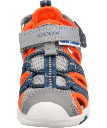 Geox Baby Boys B Sandal Multy - 7.5 UK Child - Grey/Fluo Orange - Buy Online on GoSupps.com
