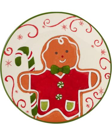 Certified International Holiday Magic Gingerbread 6" Canape/Luncheon/Snack Plates Set of 4 - Buy Online on GoSupps.com