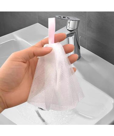 Eco-Friendly Soap Bag Set | 3PCS Double-Layer Mesh Soap Savers with Drawstring for Bar Soap | Soft Hanging Soap Pouch - Buy Online on GoSupps.com