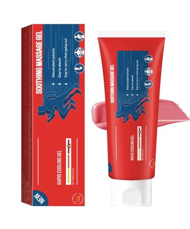 Joint Gel - Soothing Massage Cream Natural Comfort Gel for Knee Neck Back & Muscle Absorb Quickly Portable and Non-Greasy Formula 4.21oz
