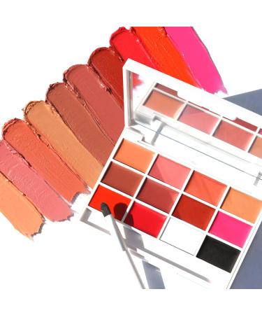 Kara Beauty MUA CUSTOMIZABLE Matte Lip Palette12-Shades - VEGAN