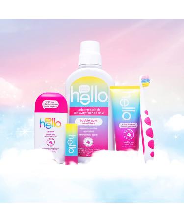 Hello Kids Mouthwash - Alcohol Free Unicorn Bubble Gum, Fluoride, Vegan - 3 Pack (16 OZ) - Buy Online on GoSupps.com