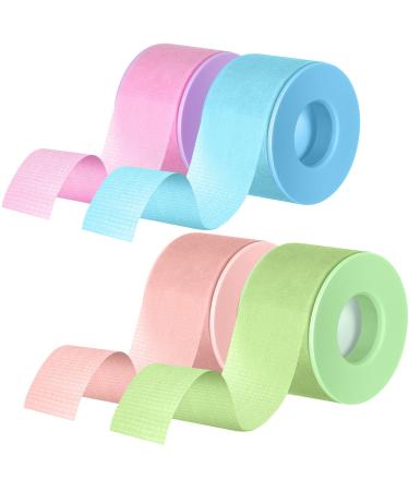 4 Rolls Lash Tape for Eyelash Extensions Breathable Eyelash Tape for Extensions Adhesive Microporous Lash Extension Tape for Extension Supplies  0.98 Inch x 3.9 Yard/Roll  Pink  Blue  Purple  Green - Buy Online on GoSupps.com