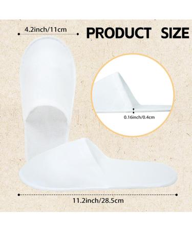 10 Pairs Disposable Closed Toe Slippers | Anti-Slip Spa Slippers for Hotels & Homes - Comfortable Guest Footwear - Buy Online on GoSupps.com
