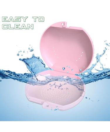 JJOVCE Retainer Cases (2PCS) - Orthodontic Mouthguard & Dental Aligner Case - Pink - International Shipping Available - Buy Online on GoSupps.com