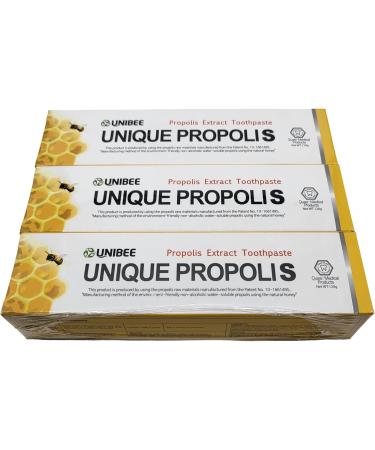 UNIBEE Propolis Toothpaste - Fluoride-Free Water Soluble Sensitive Teeth Relief 120g (Pack of 3) - International Shipping Available - Buy Online on GoSupps.com
