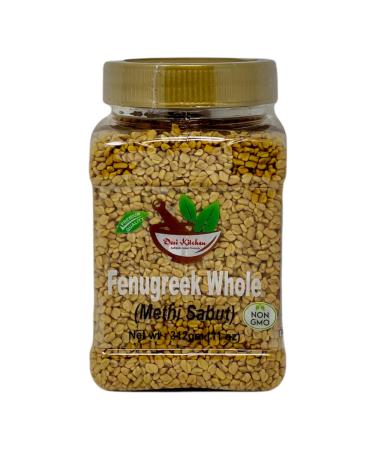 Desi Kitchen Spices All Natural | Salt Free | Vegan | NON GMO | Fenugreek Whole (Methi Sabut) 312gm (11 oz)