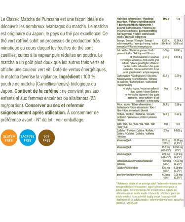 Purasana Poudre de Matcha Bio - 75g Matcha du Japon 100% Biologique Superaliment Vegan pour Th s Smoothies & Latt s Certifi Bio - Buy Online on GoSupps.com