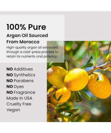 100% Pure Moroccan Argan Oil - Cold-Pressed Lightweight Oil for Face Body & Hair Moisturizing & Hydration (1 oz) | International Shipping - Buy Online on GoSupps.com