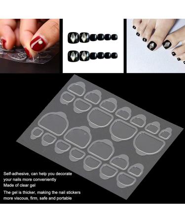 Nail Adhesive Tabs Jelly Glue Reusable Push On Nail Adhesive Stickers for Family for Professional - Buy Online on GoSupps.com