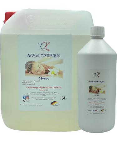 Huile de massage aromatique - Mystic - 5 l - Pour massage physioth rapie bien- tre etc. - Qualit m dicamenteuse (5 l mystic) - Buy Online on GoSupps.com