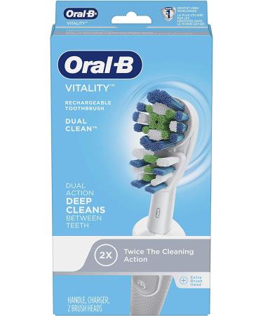 Oral-B Vitality Dual Clean Rechargeable Electric Toothbrush - Buy Online on GoSupps.com