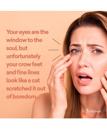 Anti Aging Eye Serum | Hydrating & Natural Eye Care for Youthful Skin | Rapid Wrinkle Repair | Just Nutritive 1 Oz - Buy Online on GoSupps.com