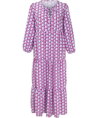 Women Casual Loose Swiss Dot Dress Smocked Short Sleeve Maxi Long Vacation Beach Flowy Swing Sun Dresses 562-zayeh-a-1 L - Buy Online on GoSupps.com