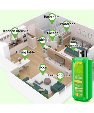 Powerful Multifunctional Cleaner Versatile And High-Performance Cleaning Agent Powerful All Purpose Surface Cleaner Tough on Grease & Grime Use in Kitchen & Bathroom & Car (1Pcs) - Buy Online on GoSupps.com