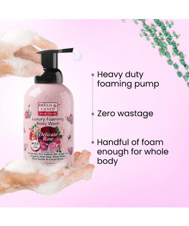 Buy Bryan & Candy Delicate Rose Luxury Foaming Body Wash - Hydrating Formula with Pentavitin Argan Oil & Aloe Vera - All Skin Types - 400 Ml - Buy Online on GoSupps.com