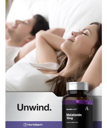 Horb ach Berkshire Labs Melatonin 10mg | 140 Quick Release Capsules | Extra Strength Formula | Non-GMO Gluten Free Supplement - Buy Online on GoSupps.com